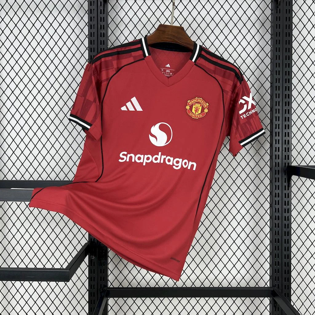 25/26 Manchester United Home Jersey | Football Jersey Central