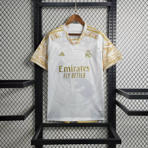 23/24 Real Madrid "Gold Luxury" Special Edition Jersey | Football Jersey Central