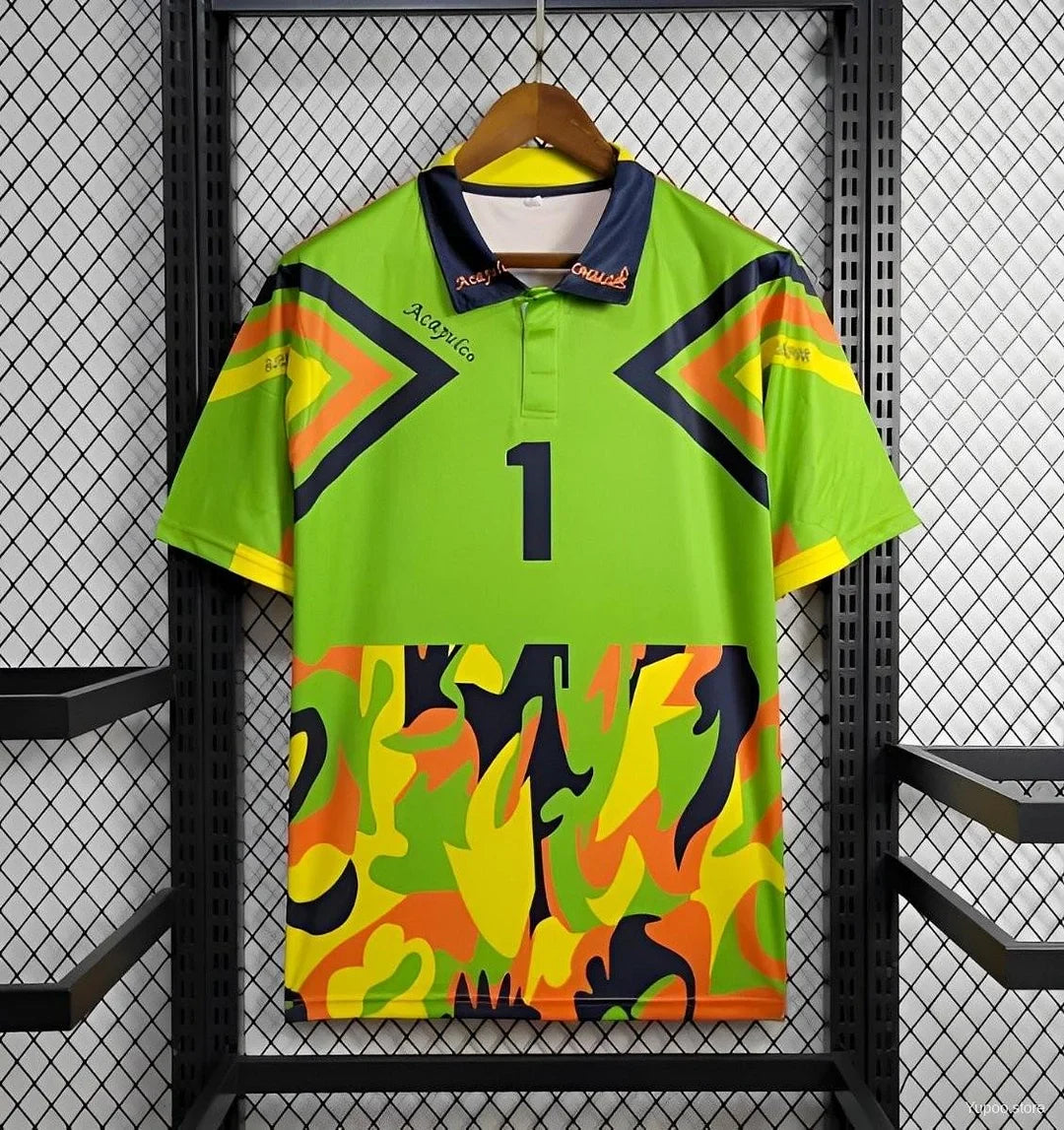 1994 Mexico CAMPOS 1 Home Retro GK Jersey | Football Jersey Central
