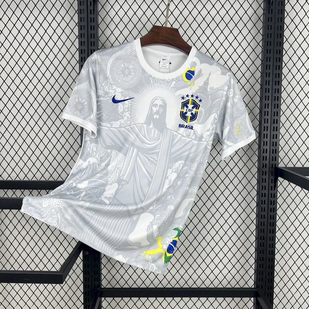 Brazil "Jesus" White Limited Jersey | Football Jersey Central