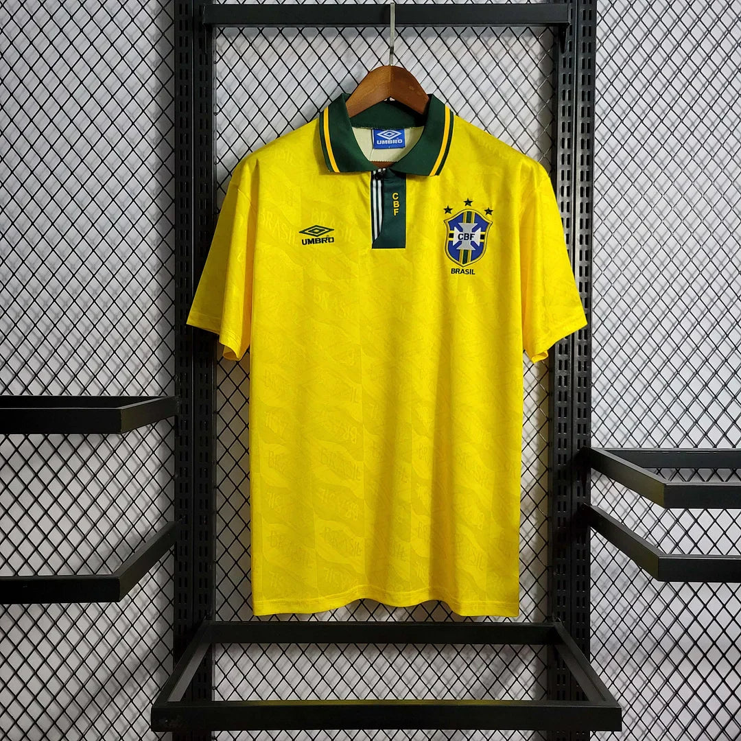 1991-1993 Retro Brazil Home Jersey | Football Jersey Central