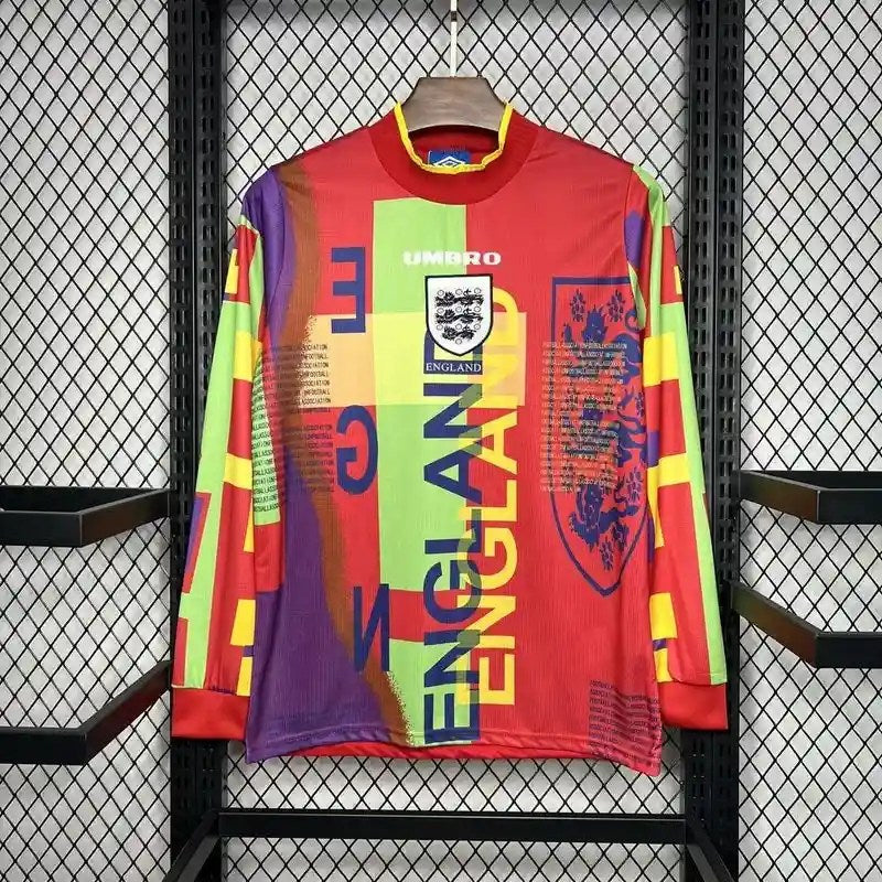 1996 England Away Retro GK Jersey | Football Jersey Central