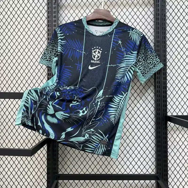 25/26 Brazil “Blue Leopard” Special Edition Jersey | Football Jersey Central