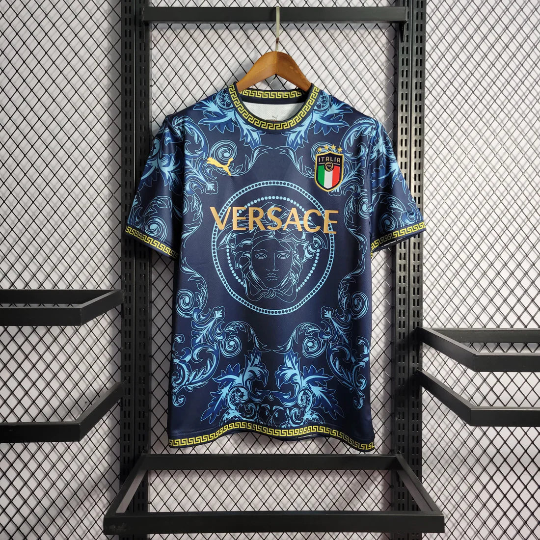 22/23 Italy x Versace Special Edition Green Jersey | Football Jersey Central