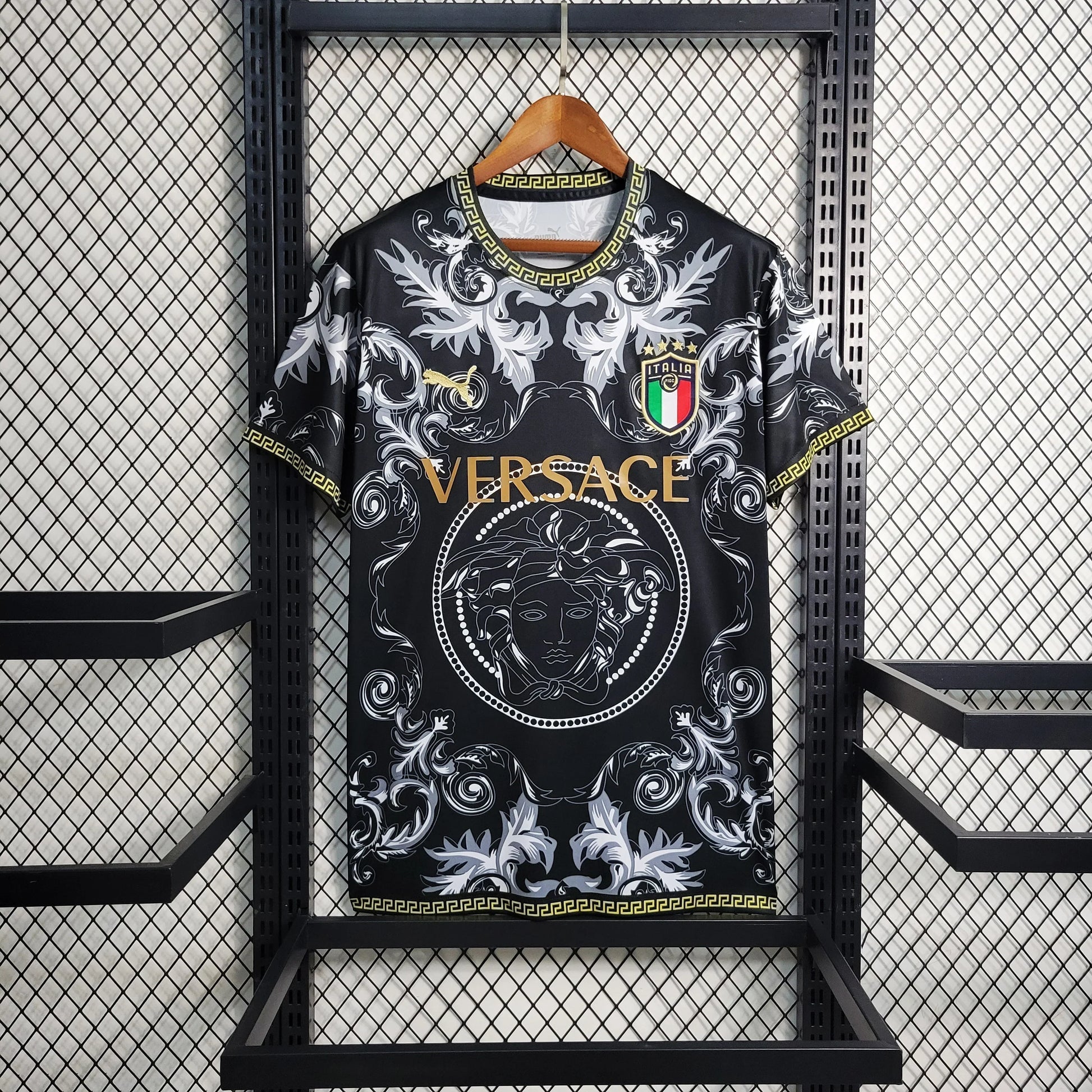 22/23 Italy x Versace Special Edition Black Jersey | Football Jersey Central