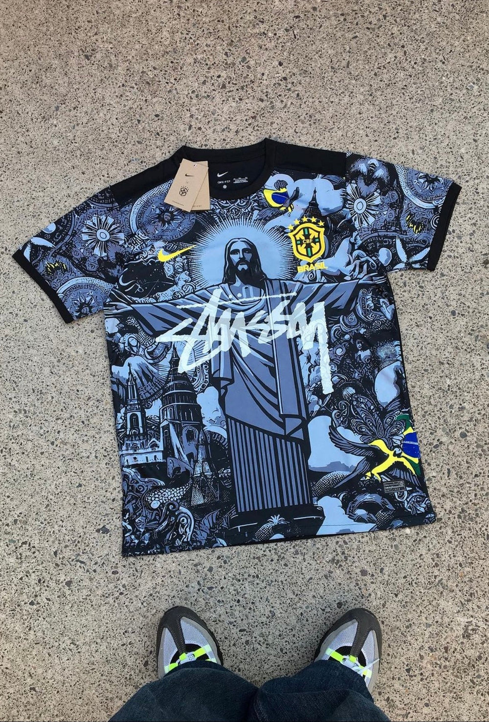 Stüssy x Brazil "Jesus" Limited Jersey | Football Jersey Central