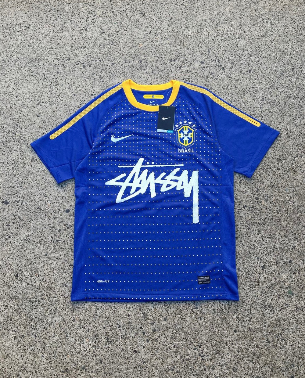 Stüssy x Brazil Blue Limited Jersey | Football Jersey Central