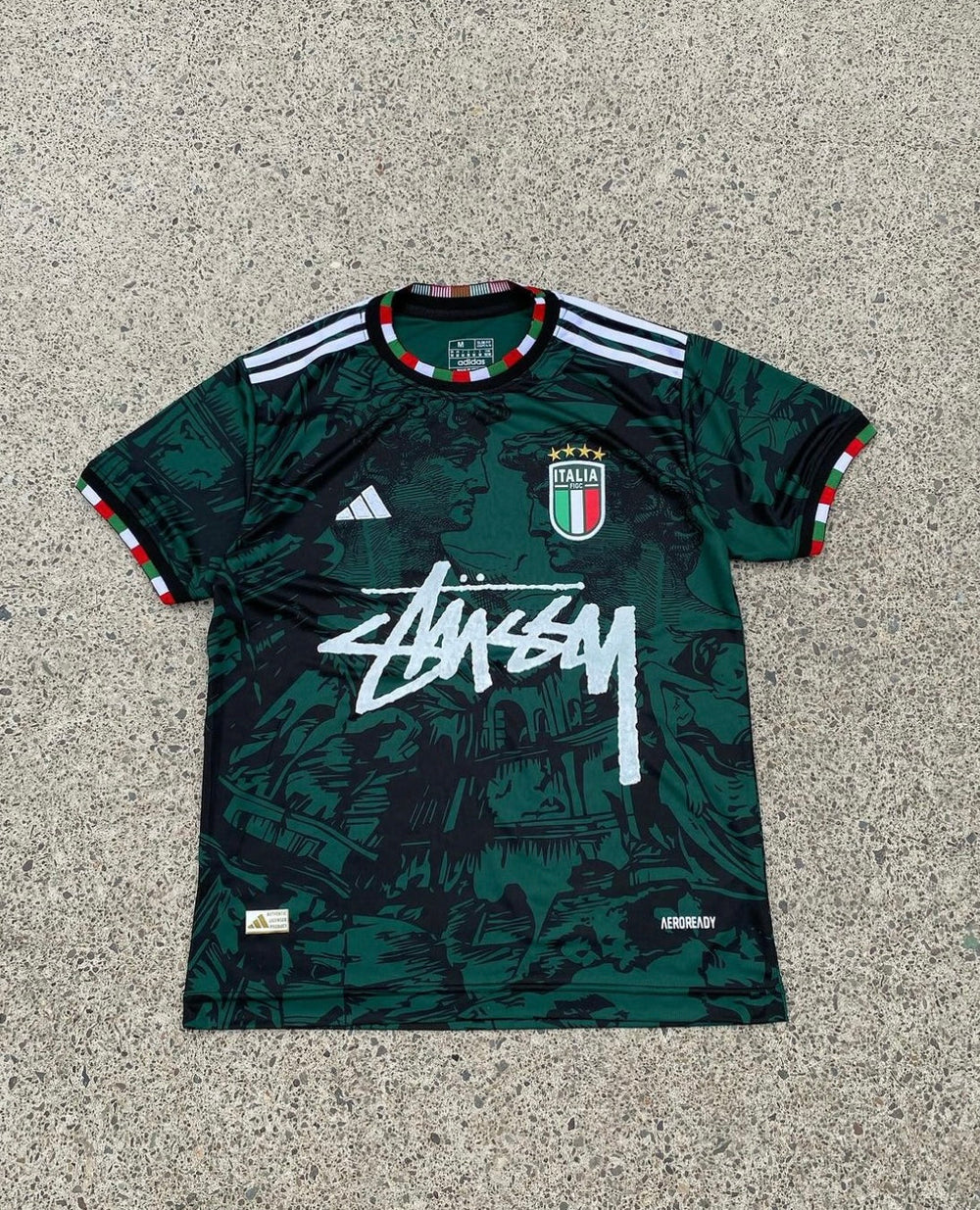 Stüssy x Italy "Azzuro Era" Limited Jersey | Football Jersey Central