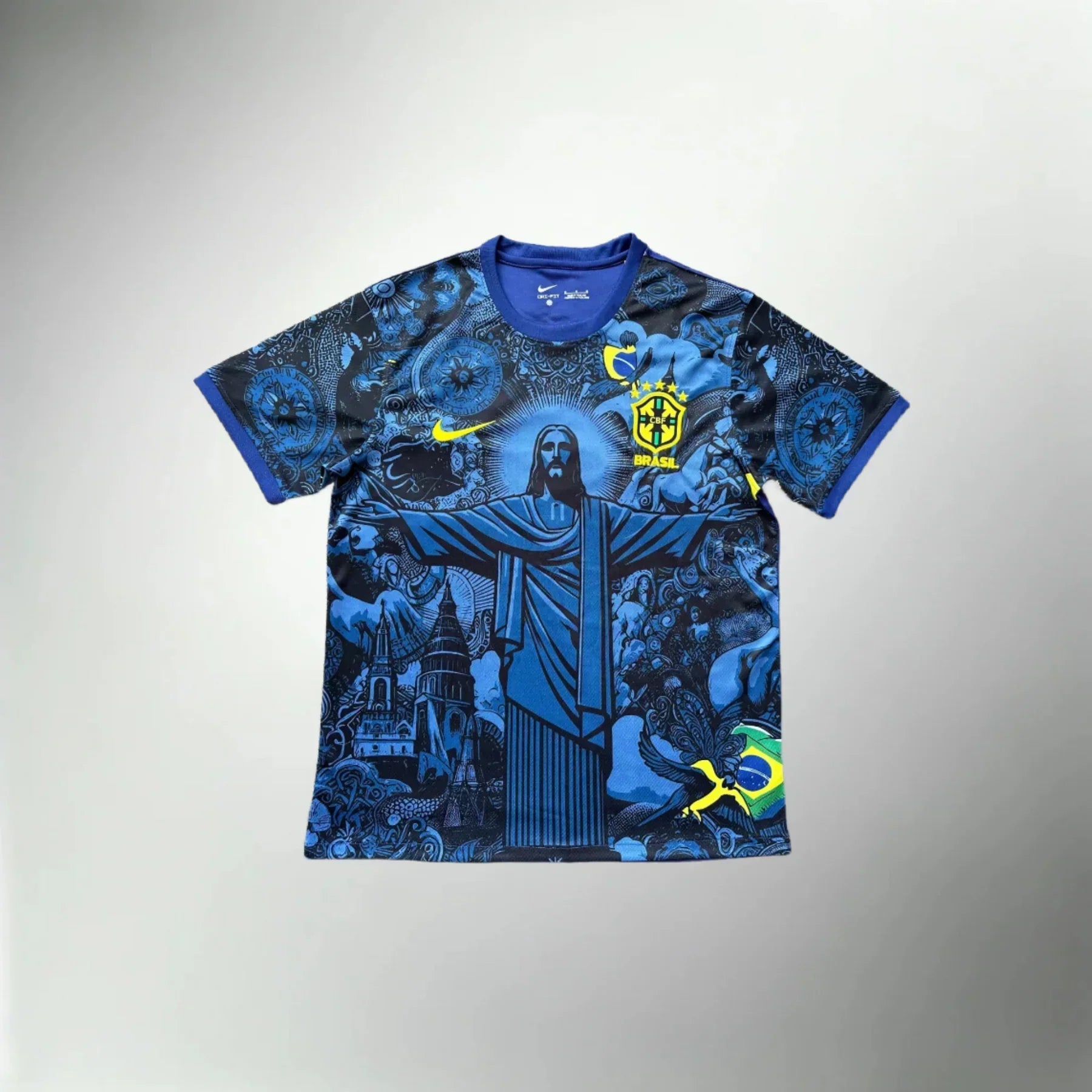Brazil "Jesus" Navy Blue Limited Jersey | Football Jersey Central