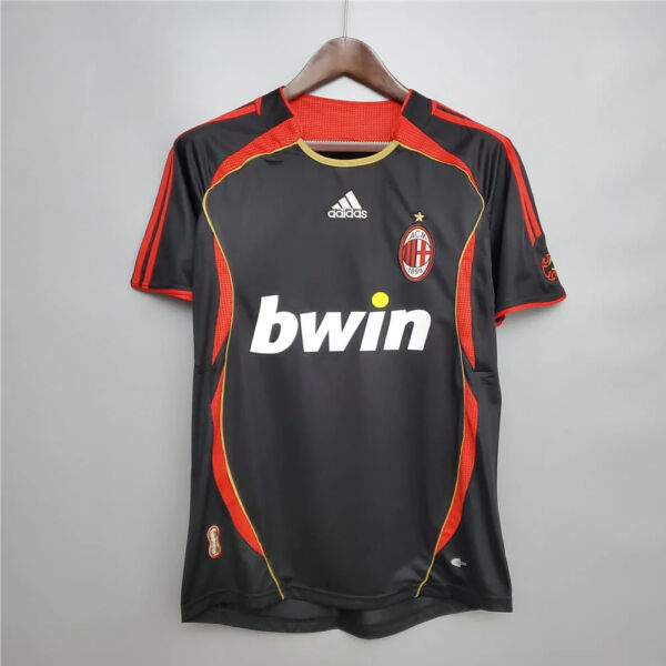 06/07 AC Milan Away Third Black Retro Jersey | Football Jersey Central