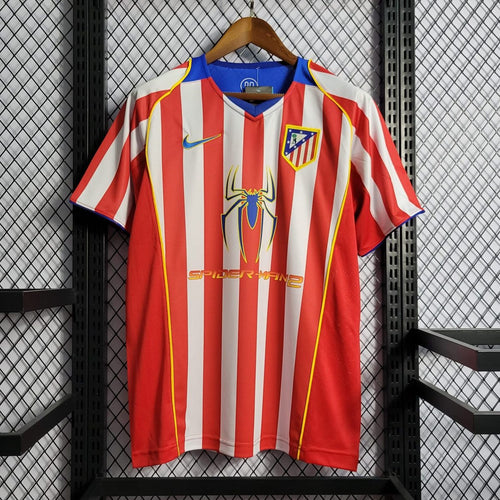 04/05 Atletico Madrid "Spider-Man 2" Home Retro Jersey | Football Jersey Central