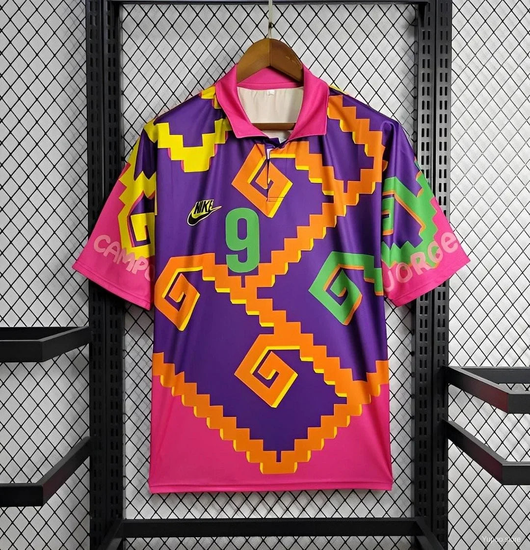 1995 Mexico CAMPOS 9 Home Retro GK Jersey | Football Jersey Central