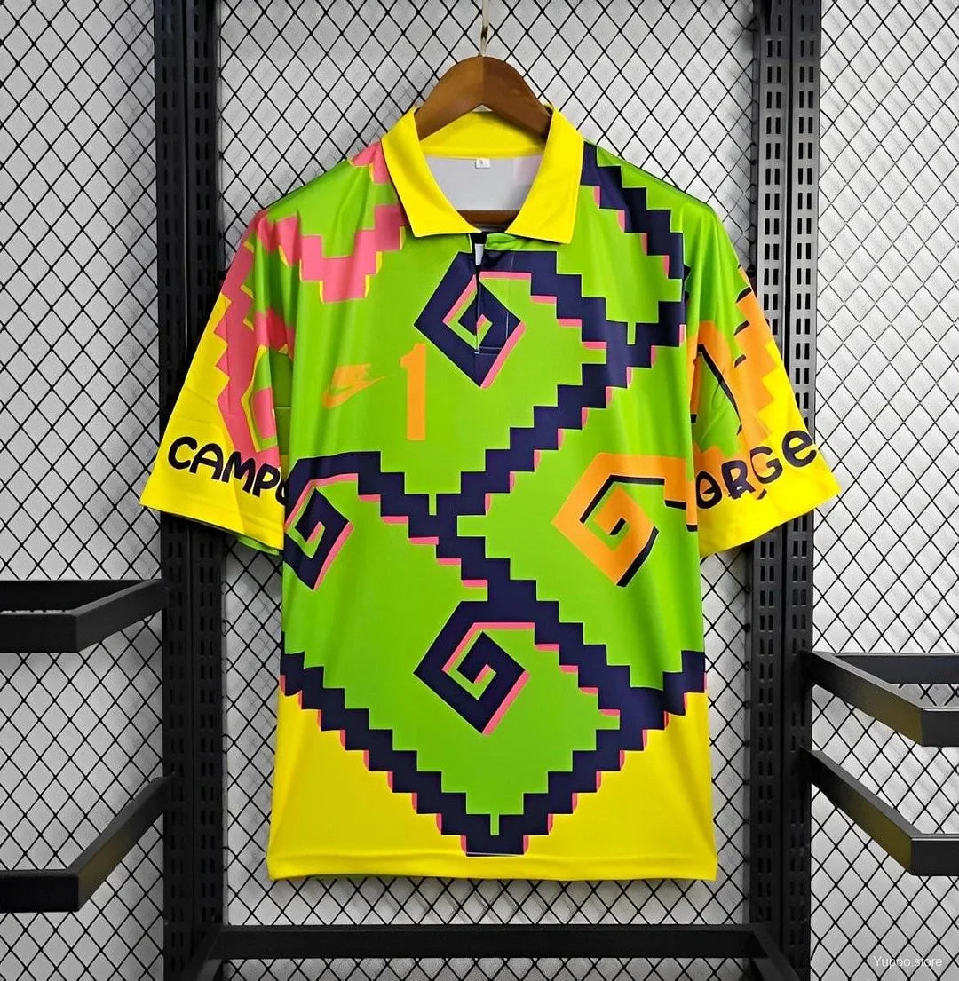 1995 Mexico CAMPOS 1 Away Retro GK Jersey | Football Jersey Central