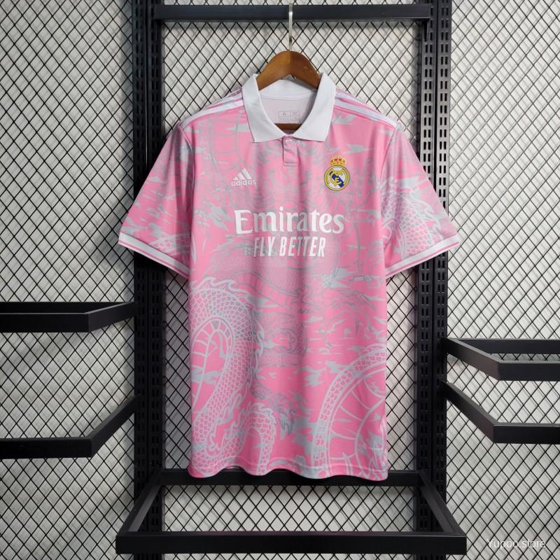 23/24 Real Madrid "Pink Dragon" Special Edition Jersey | Football Jersey Central
