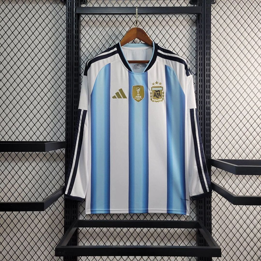 2026 Argentina Home World Cup Kit Long Sleeve Jersey | Football Jersey Central