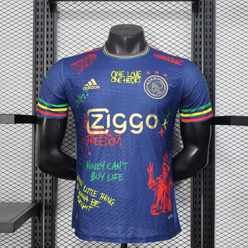 Ajax "Bob Marley" Blue Limited Jersey | Football Jersey Central