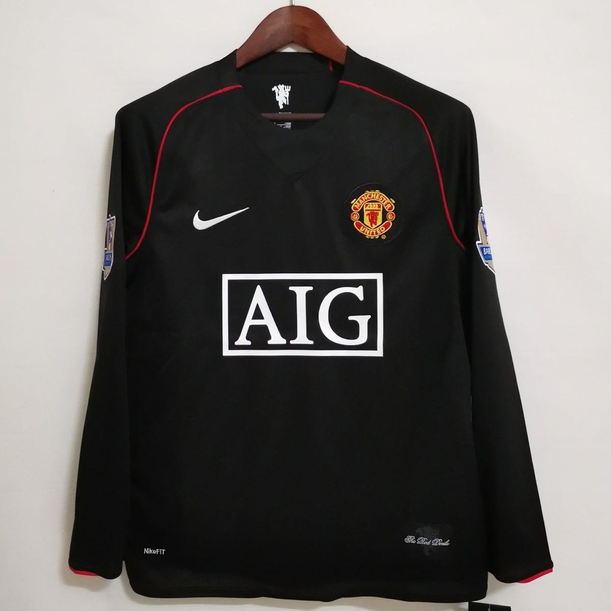 07-08 Manchester United Away Long Sleeve Retro Jersey